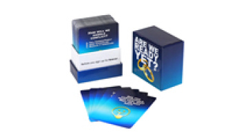 Personalized Front and Back Both Sides Paper Cards Game Printing Conversation Question Cards Game With Logo1