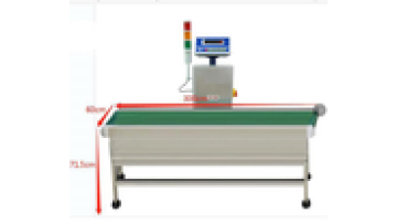 Automatic industrial checkweigher with roller conveyor1