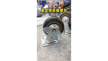 Heavy Duty PU Green Silent Caster Wheel
