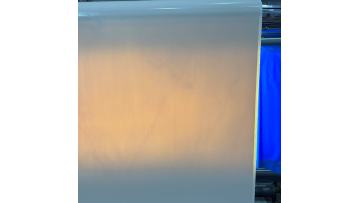 Livite 650GSM light beige wholesale PVC ripstop tarpaulin materials is in production.