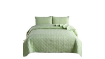 Bedspread Embroidery Summer Set White Quilted1