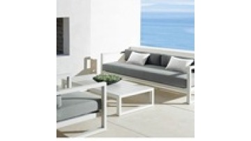 Wholesale Free sample High density sponge Waterproof  Metal  Aluminum alloy Hotel Patio Outdoor Garden  sofa1