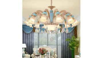 Elegant French Ceramic Chandelier for Dining Room Ambiance1