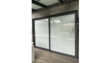 tianerbao powder coating Automatic Double Tempered Glass Aluminum Sliding Glass Door1