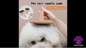 Wooden pet comb