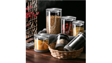 Customized Logo Round Straight Jars Glass Jars For Storage Straight Home Tableware Airtight Jar1