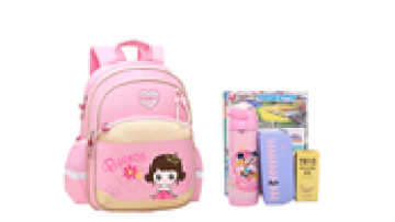 fashion custom logo back to school student colorful pencil case lunchbox water bottle kids cartoon pattern school backpacks kit1