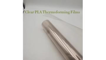 Transparent PLA thermoformed film