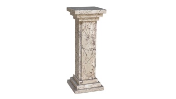 Heavy Duty Carved Marble Pillar with Statuary Base