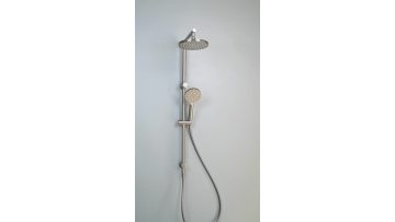 Round wall-inlet shower set