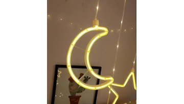 LED Star Moon Christmas Decoration Light  Starry Sky  Neon Curtain Light String1