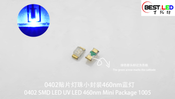 0402 SMD LED UV LED 460nm Mini Package 1005