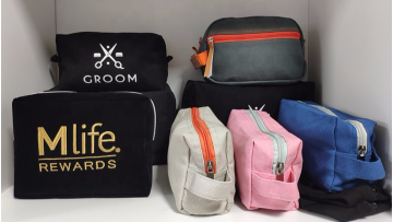 Custom Logo Printing Thick White Toiletry Storage Cotton Canvas Wash Bag For Cosmetics Promotion1