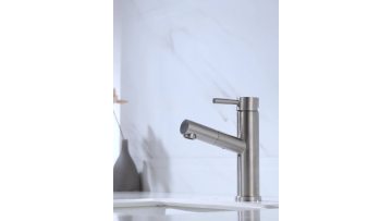 Brushed Pull out Basin Faucet