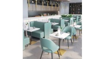 Restaurant Project Furniture Cafe Bar Hamburger Shop KTV Club Velvet Sectional Restaurant Sofa Booth Seating1