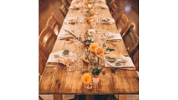 2024 New Commercial Furniture Rectangle Shape Nature Wood Hotel  Wedding Folding  Wooden  Banquet Outdoor Table1