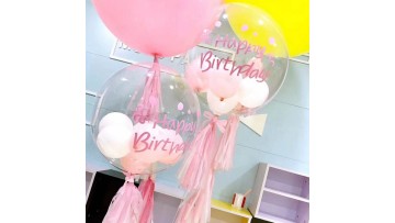 Party Decoration Bobo Balloon Lettering Stickers Transparent Gift Toy 8 to 13 Years 18