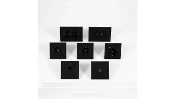 Elendax Black Flush Mounted Rotary Dimmer Switch for LED Light1