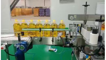 cooking oil square bottle labeling
