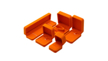 Hanhong wholesale jewelry packaging box with logo custom ring jewelry packaging orange velvet jewelry box1