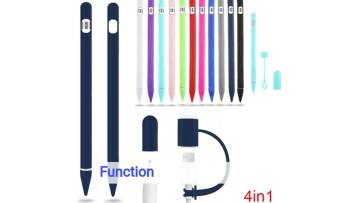 For Apple Pencil Case,4 In 1 Silicone Holder Skin Cover Sleeve For Apple Ipad Pencil Funda - Buy For Apple Pencil Holder For Apple Pencil Silicone Case,For Apple Pencil Cover For Apple Pencil Skin For Apple Pencil 1 Case,For Ipad Pencil 