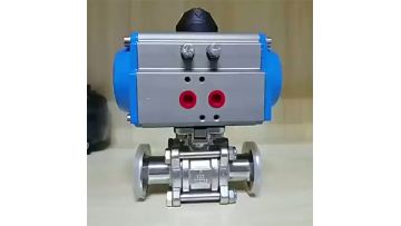 Three-piece Pneumatic Quick-Fit Ball Valve