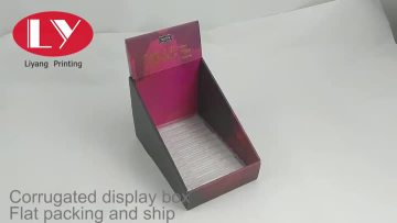 Makeup display box corrugated