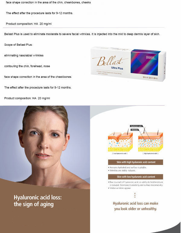 Bellast Hyaluronic Acid Wrinkles Remove Anti-aging buttocks
