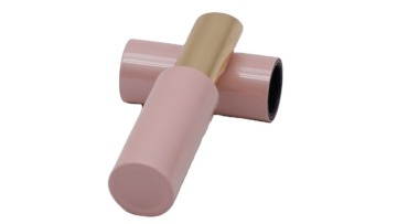 Empty Aluminum Plastic Pink Lipstick Tube Round Lip Balm Tube For Cosmetic1
