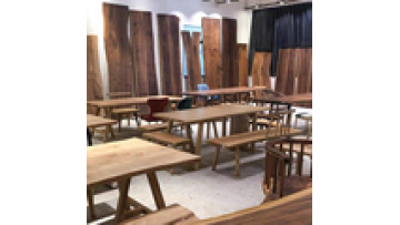 Unique Design Natural Shape Table Top Oak Walnut Solid Wood Live Edge Wood Slab Dining Table1