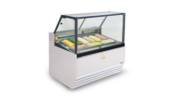 Ice Cream Gelato Showcase Countertop Retail Freezer Refrigerate Pastry Fridge Supermarket Desk Display High Quality Freezer1