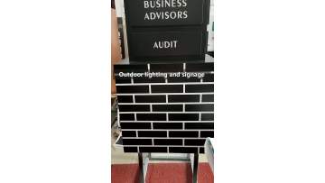 business center pylon sign