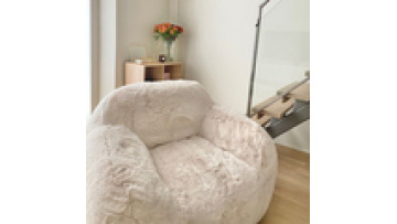 New arrivals simple minimalist modern comfort velvet fabric leisure reclining living room lounge bean bag chair1
