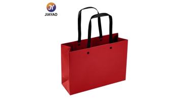 Premium Red Gift Paper Bag with Classic Design