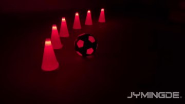 LED light up glow in the dark  football soccer cones training cones for soccer1
