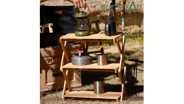 Outdoor Solid Wood Portable Shelf