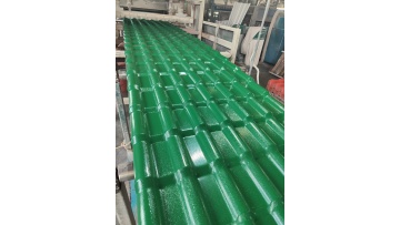 green synthetic resin roof tile