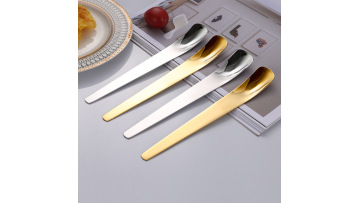 Stainless steel flat head spoon