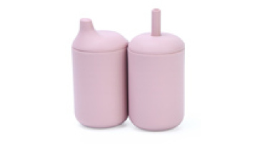 Wholesale Dishwasher BPA Free Safe Silicone Toddler Trainer Cup Kids Drinking Training Cup Baby Silicone Sippy Cups with Straw1