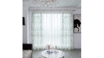 100%polyester embroidery sheer curtain window curtains living room in Shaoxing textile made in China1