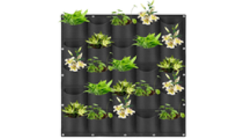 25 Pockets Hanging Vertical Wall Planter Wall Mounted Outdoor Indoor Gardening Vertical Greening Flower Container, Planting Bags1