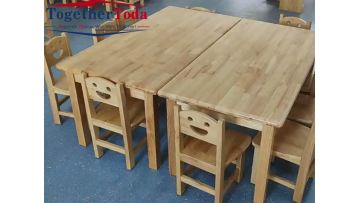 Solid wood kindergarten tables and chairs