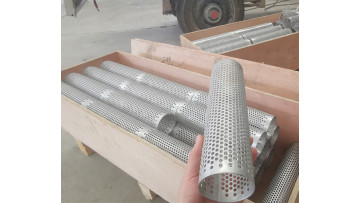 stainless steel punched hole filter tube