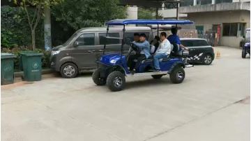 Electric cross-country golf cart climbing video.mp4