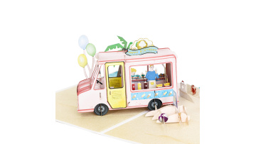 Pop Up Birthday Ice Cream Greeting Card