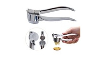 Stainless Steel Garlic Press: Manual Mincer and Smasher for Kitchen Use1