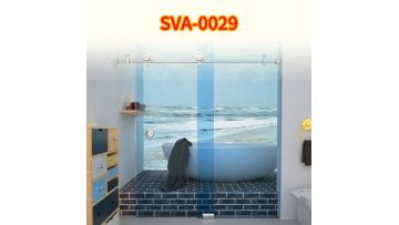 SVA-S0029 Stainless Steel Luxury Frameless Sliding Shower Door System