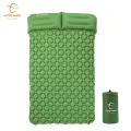 Hitorhike innovative sleeping pad fast filling air bag camping mat inflatable mattress with pillow life rescue 1.2g cushion pad