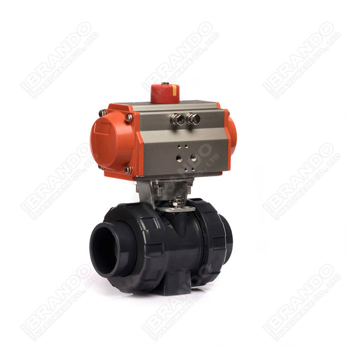 Sanitary Stainless Steel Tri Clamp Ball Valve With Pneumatic Actuator 6