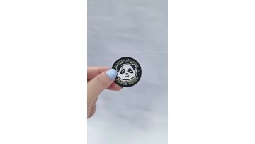 Eco-Friendly 3D Silicone Heat Transfer Label with Clear Texture